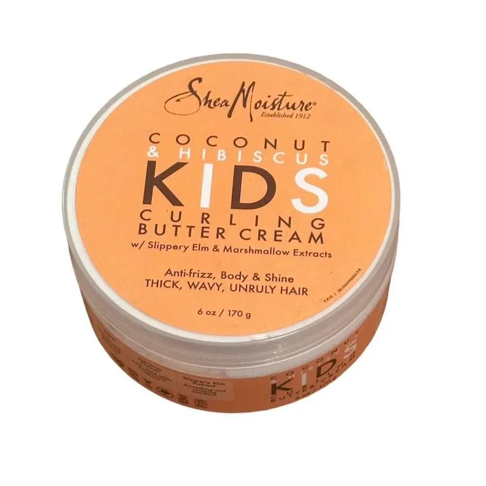 Shea Moisture Kids Curling Butter Cream, Coconut & Hibiscus, 6 oz NEW